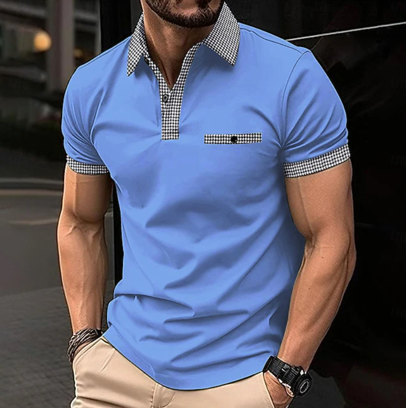 Easton | Classic Checkered Collar Polo Shirt