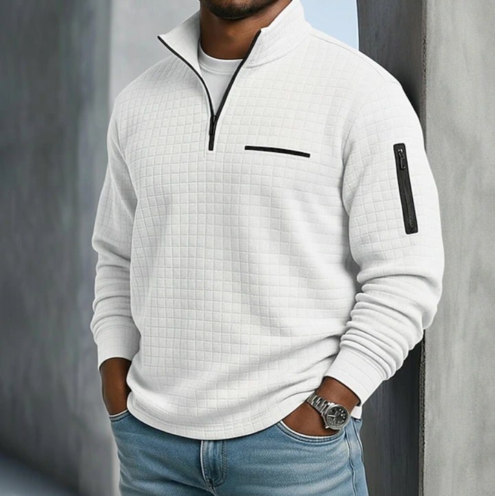 Beckham | Casual Long Sleeve Waffle Shirts