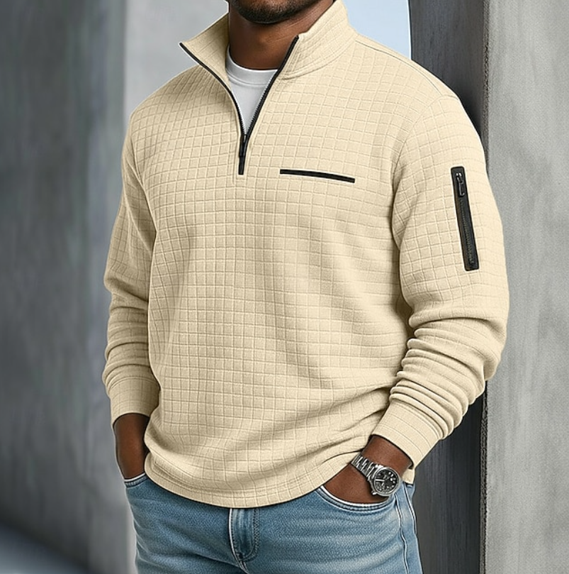 Beckham | Casual Long Sleeve Waffle Shirts