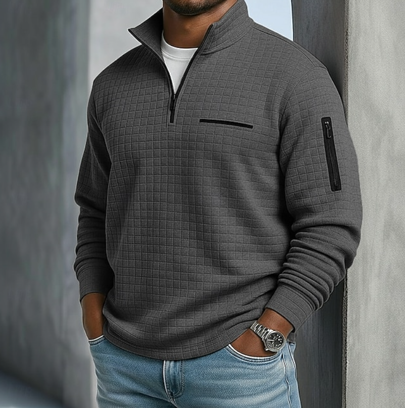 Beckham | Casual Long Sleeve Waffle Shirts