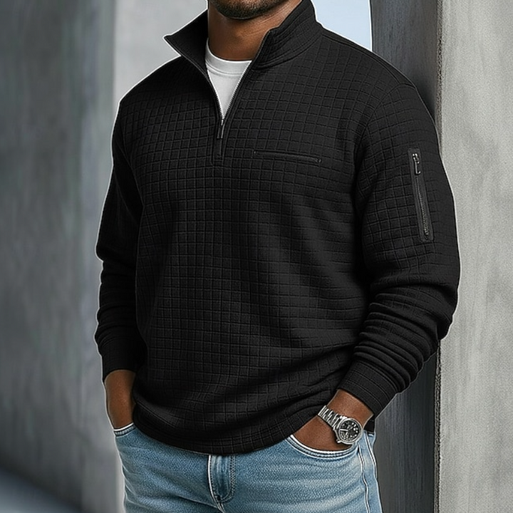 Beckham | Casual Long Sleeve Waffle Shirts