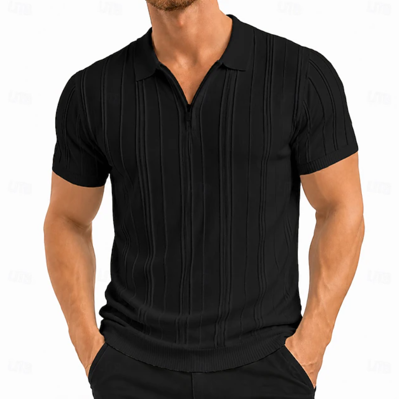 Warren | Textured Slim Fit Polo Shirt