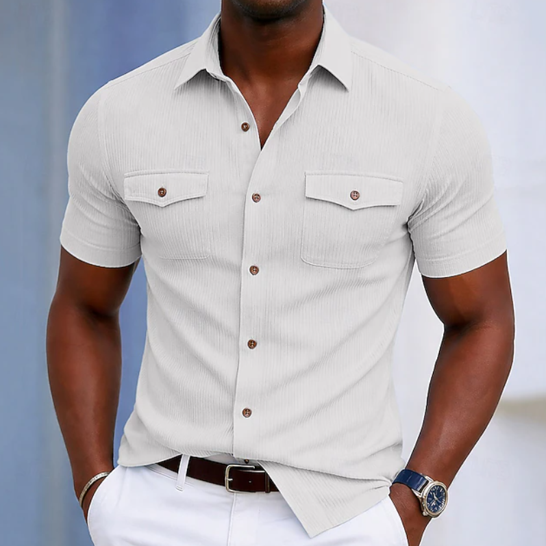 Nathaniel | Tailored Pocket Button Shirt