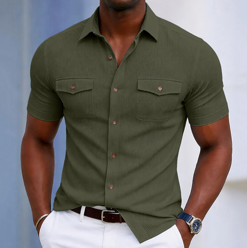 Nathaniel | Tailored Pocket Button Shirt