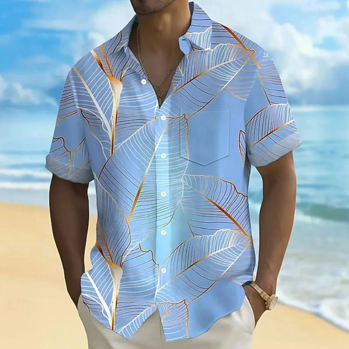 Elliot | Relaxed Botanical Short-Sleeve Shirt
