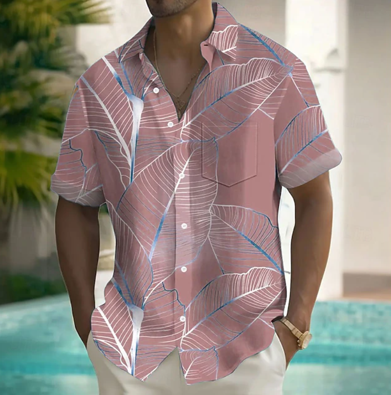 Elliot | Relaxed Botanical Short-Sleeve Shirt