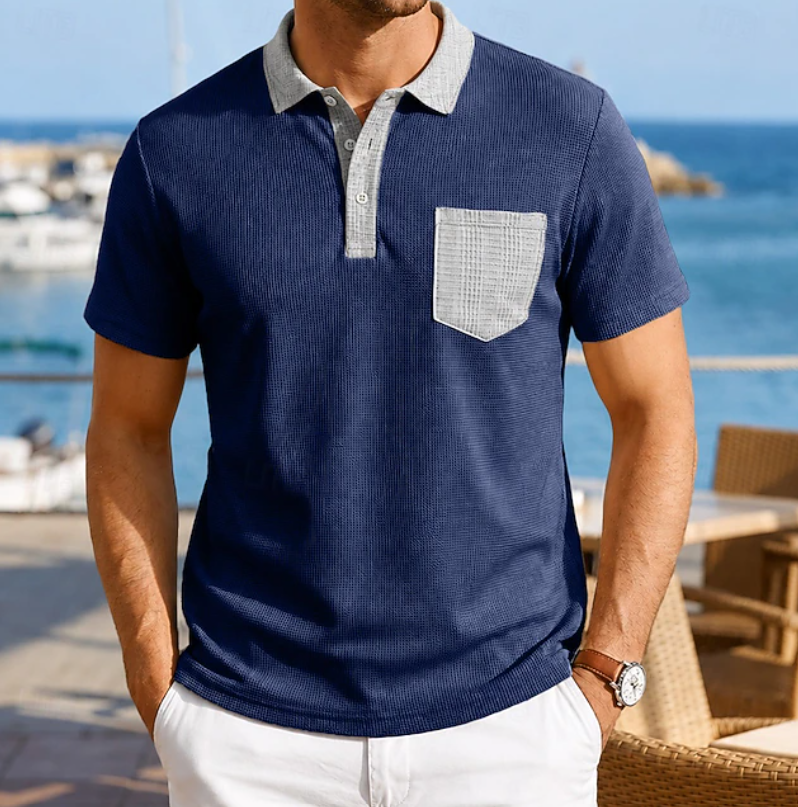 Harrison | Contrast Pocket Polo Shirt
