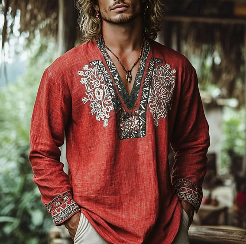 Sebastian | Embroidered Resort Shirt