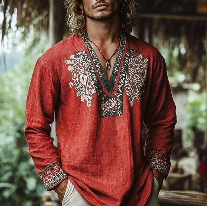 Sebastian | Embroidered Resort Shirt