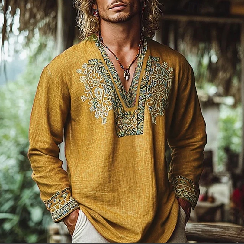 Sebastian | Embroidered Resort Shirt