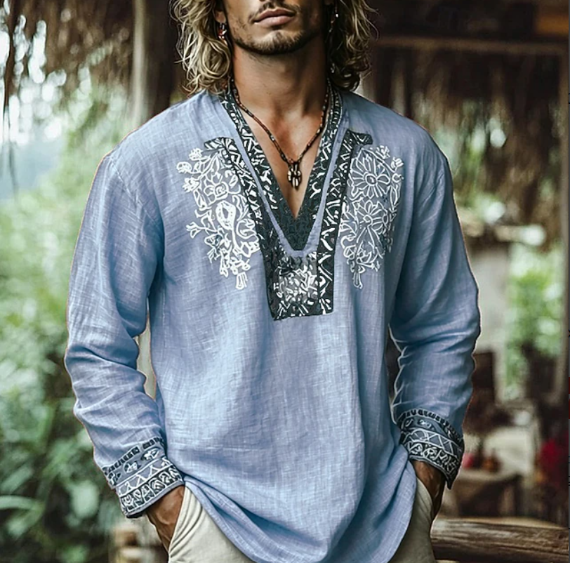 Sebastian | Embroidered Resort Shirt