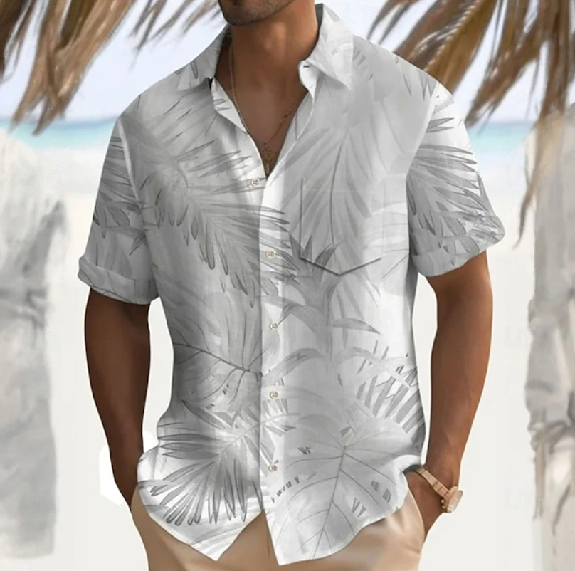 Lando | Tropical Print Short Sleeve Shirt