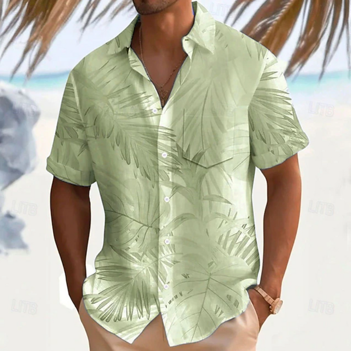 Lando | Tropical Print Short Sleeve Shirt
