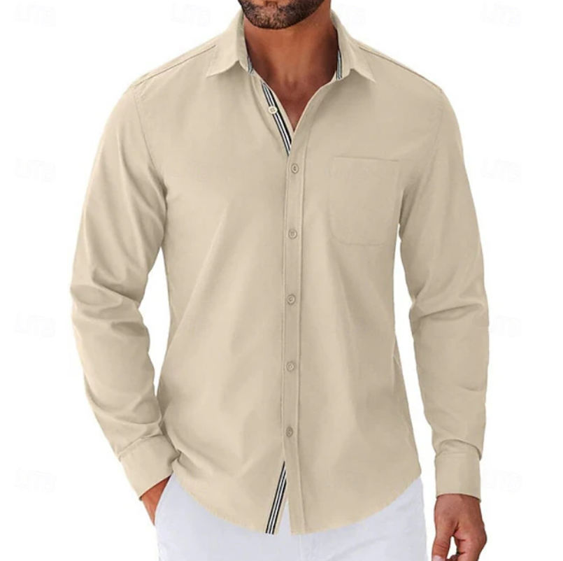 Jonas | Classic Long Sleeve Button-Up Shirt