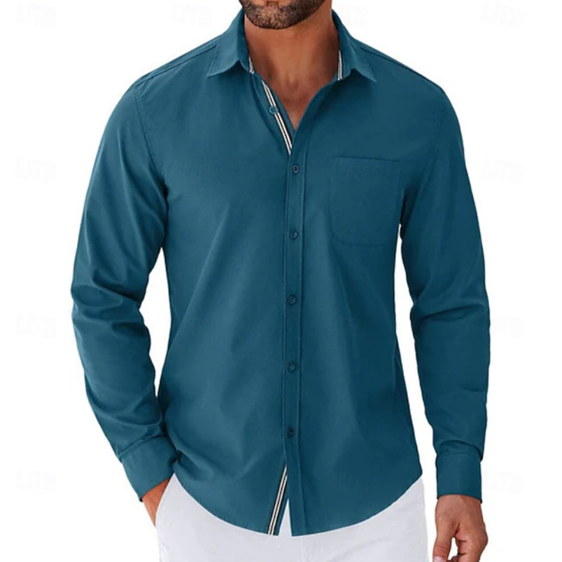 Jonas | Classic Long Sleeve Button-Up Shirt