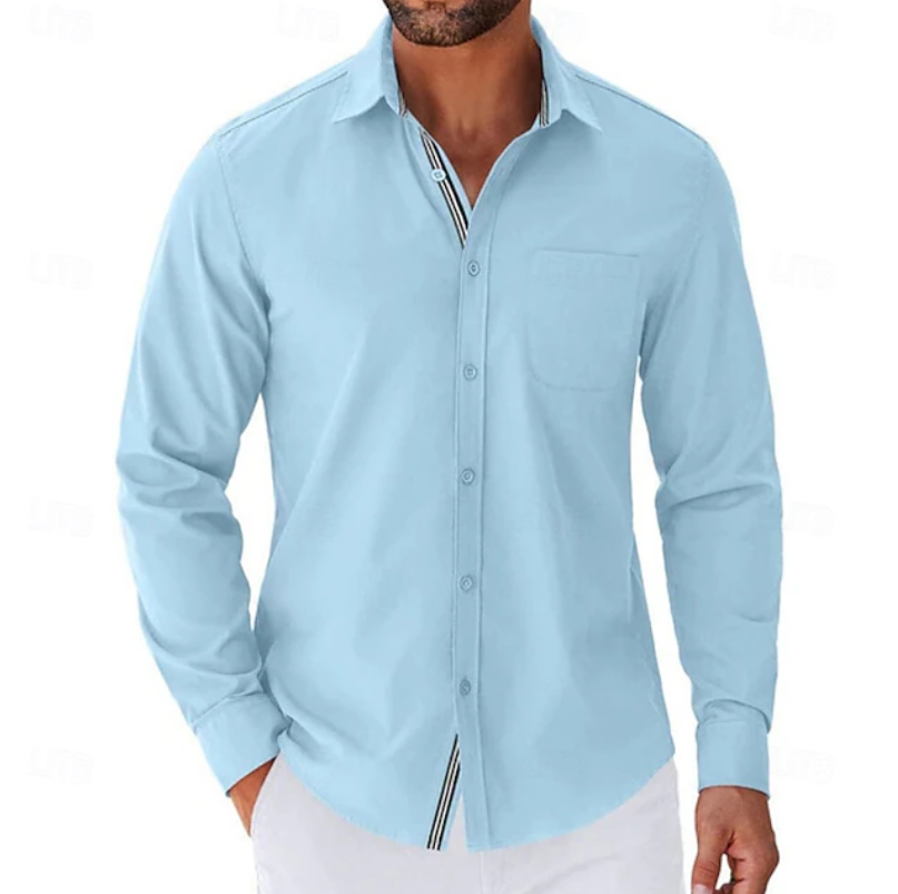 Jonas | Classic Long Sleeve Button-Up Shirt