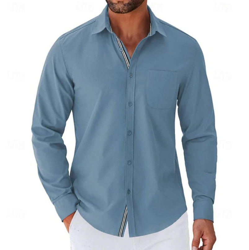 Jonas | Classic Long Sleeve Button-Up Shirt