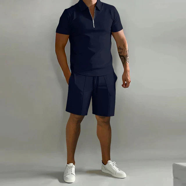 Jacob | Refined Polo and Tailored Shorts Set