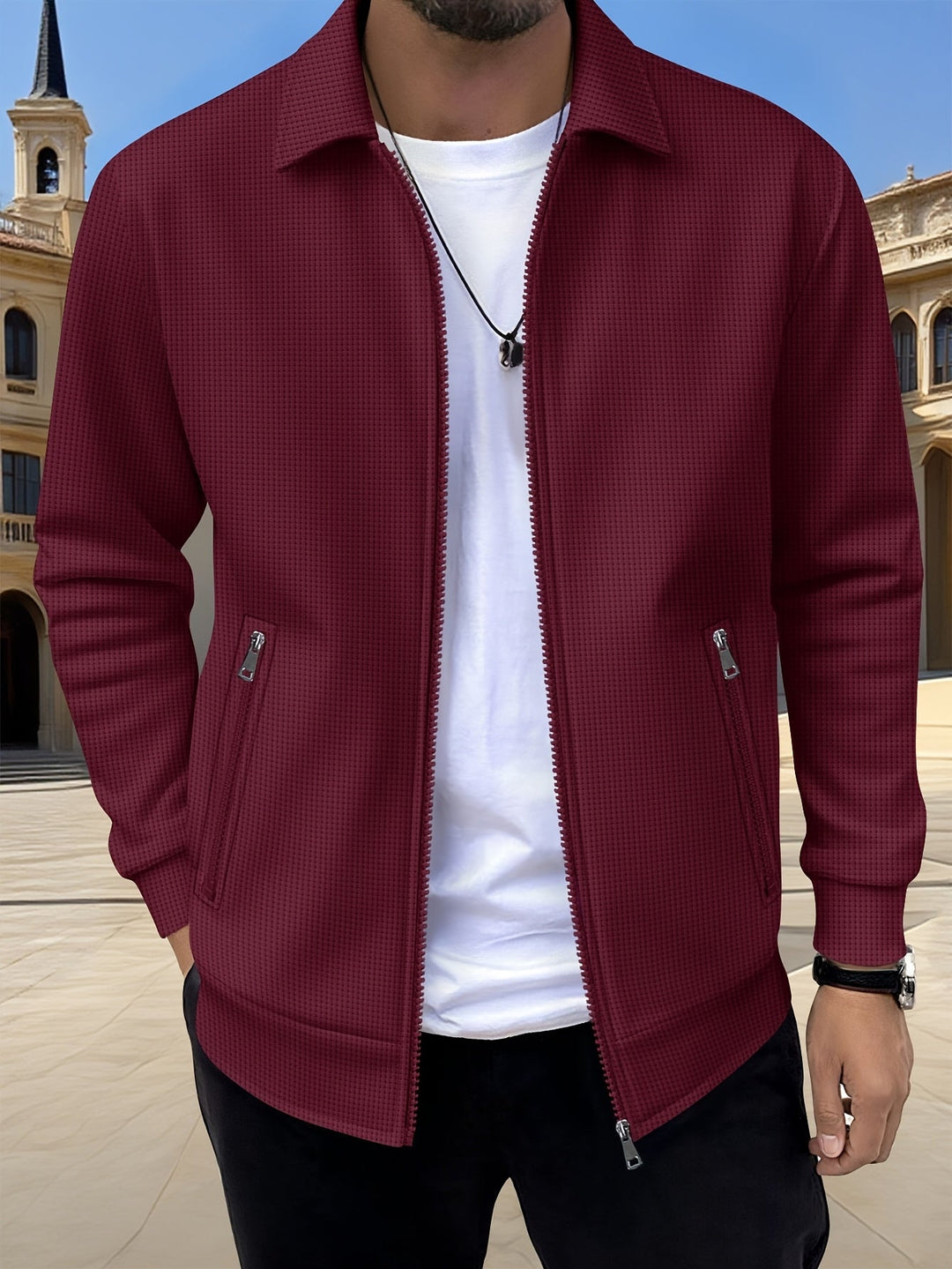 Cameron | Textured Zip Jacket
