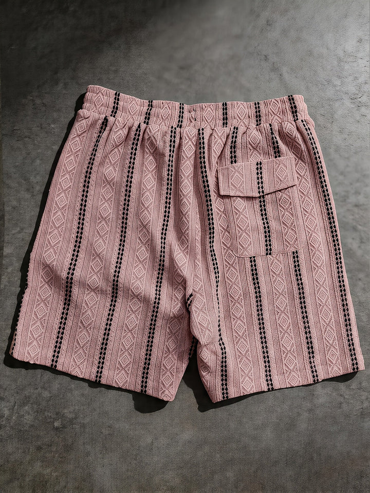 Nolan | Textured Drawstring Shorts