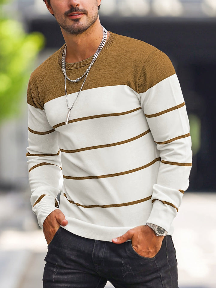 Henry | Striped Crew Neck Sweater