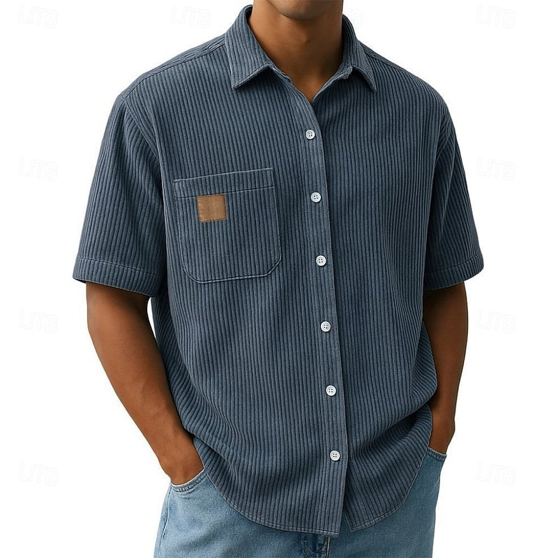 Declan | Textured Short Sleeve Shirt