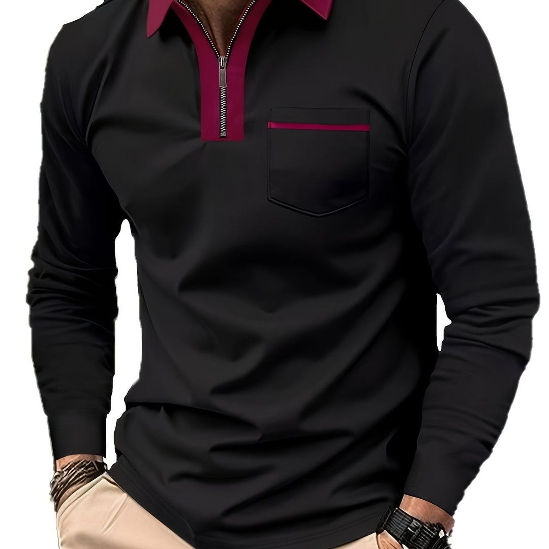 Curtis | Refined Zip-Collar Polo Shirt