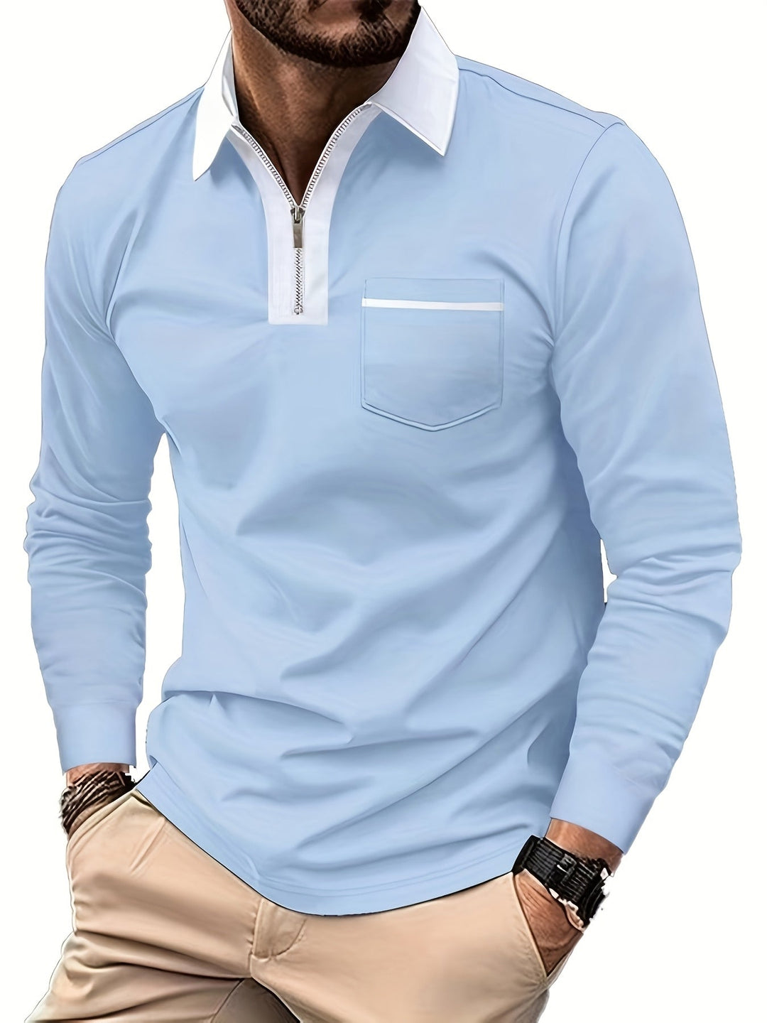 Curtis | Refined Zip-Collar Polo Shirt