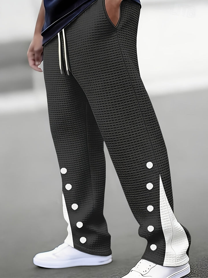 Barrett | Textured Snap-Side Pants