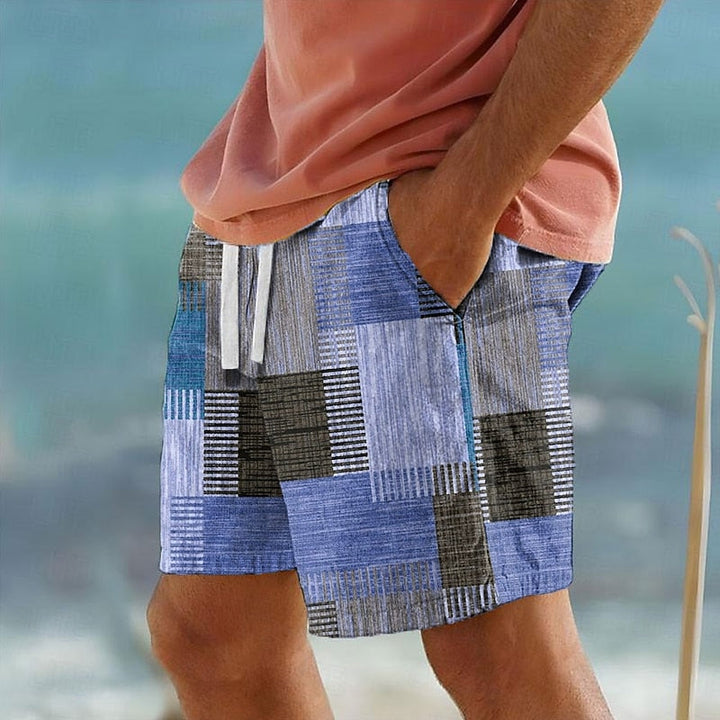 Dean | Patchwork Vacation Swim Shorts