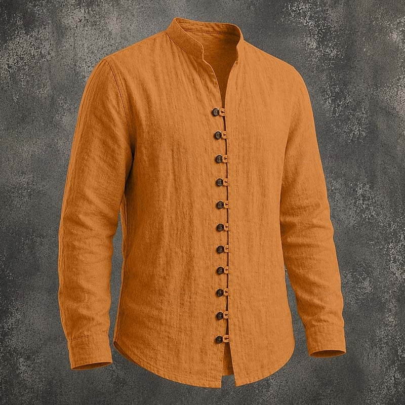 Gregory | Band Collar Casual Shirt