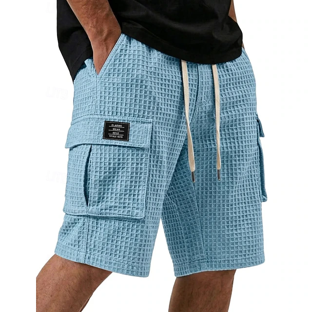 Landon | Textured Cargo Shorts