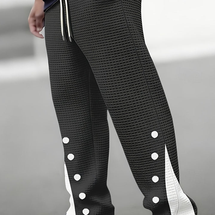 Barrett | Textured Snap-Side Pants