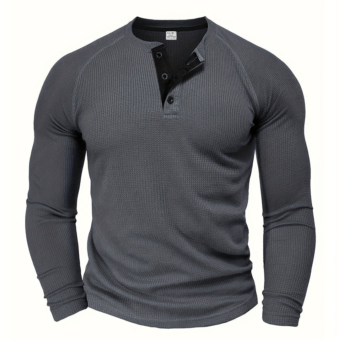 Graham | Classic Button Henley Shirt