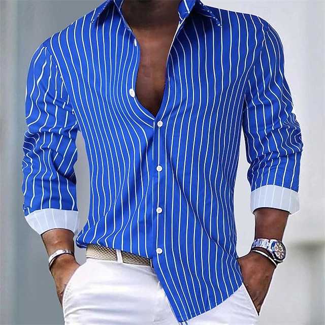 Calvin | Refined Striped Shirt