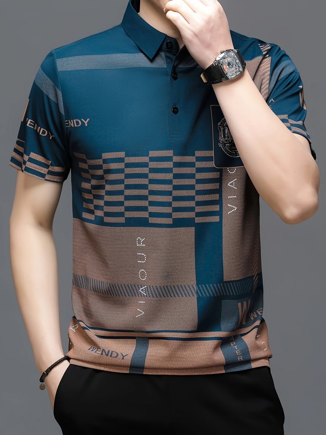 Nathaniel | Refined Colorblock Polo Shirt