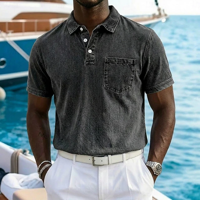 Vincent | Vintage-Washed Polo Shirt