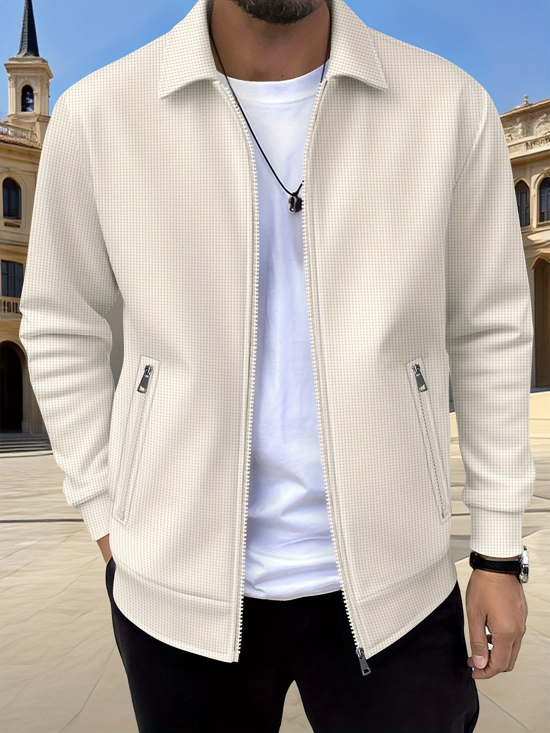Cameron | Textured Zip Jacket