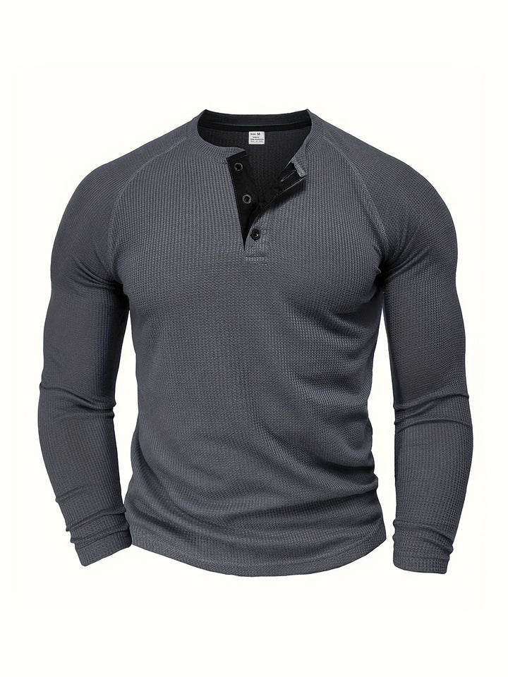 Graham | Classic Button Henley Shirt