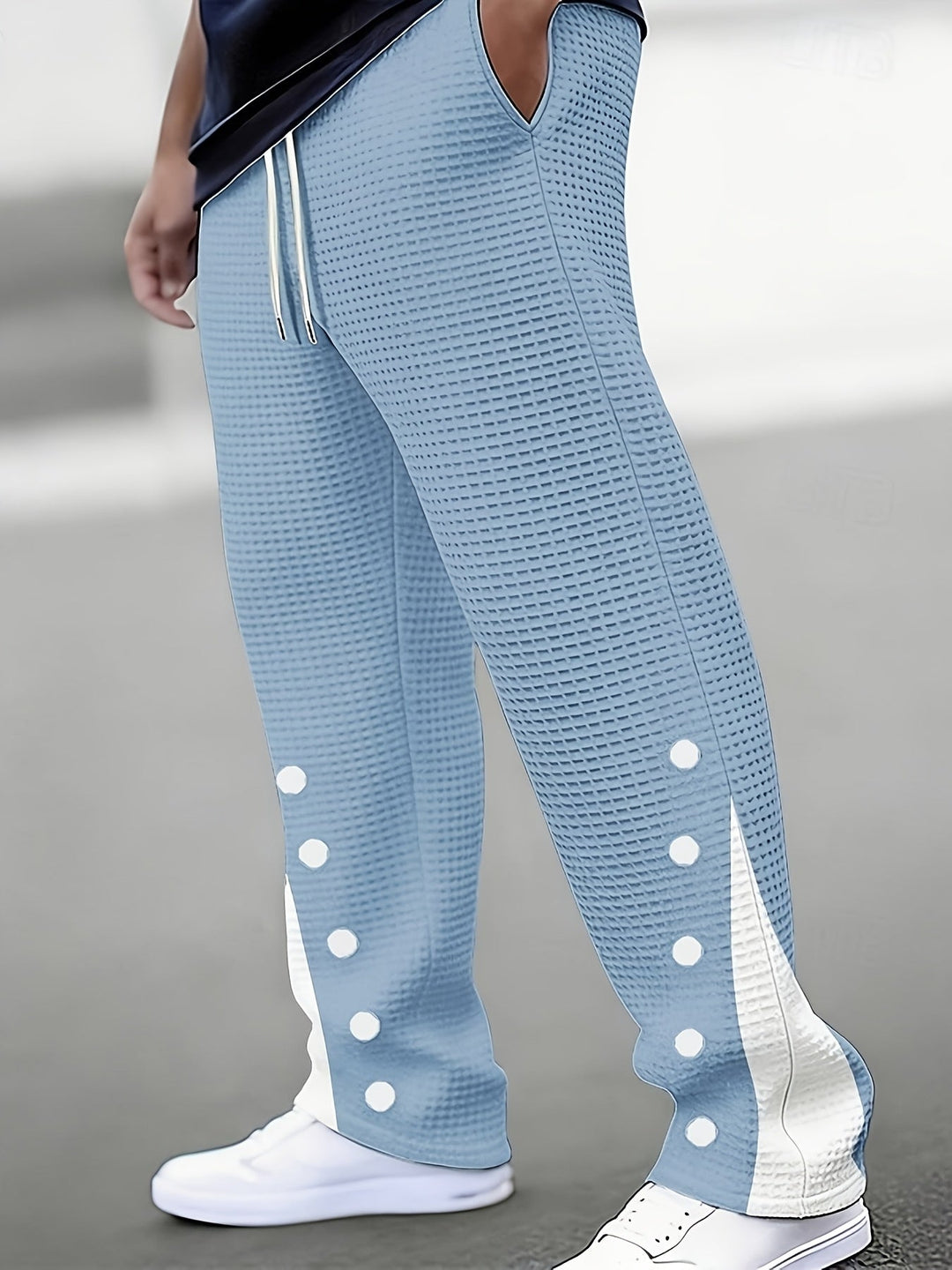 Barrett | Textured Snap-Side Pants
