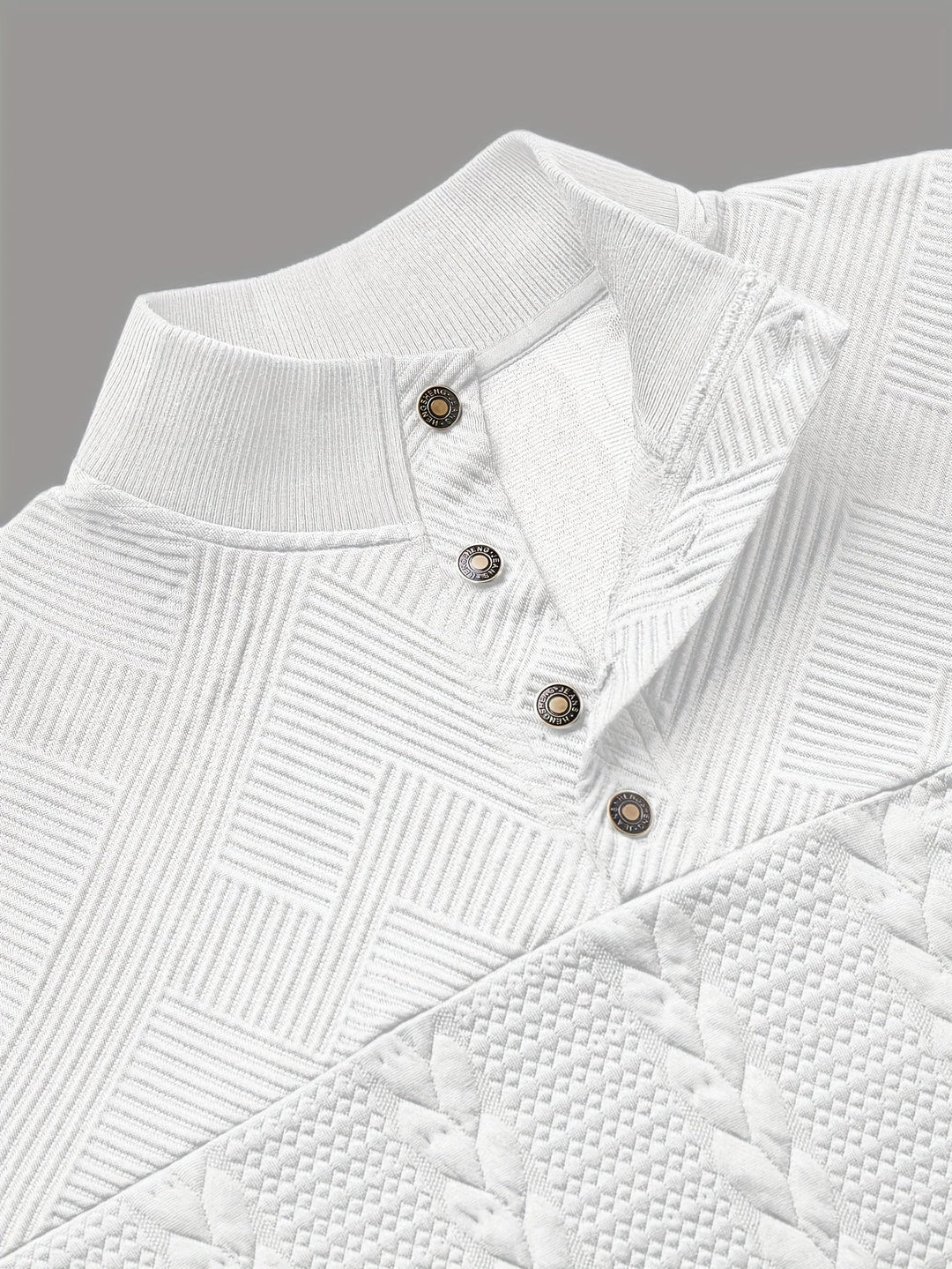 Sterling | Textured Stand-Collar Pullover