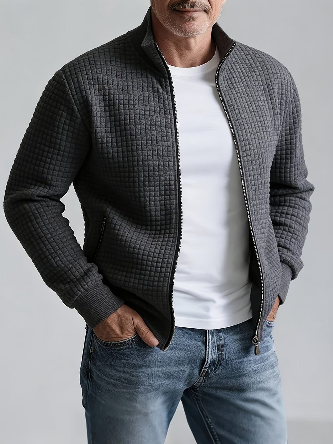 Sullivan | Textured Stand-Collar Jacket
