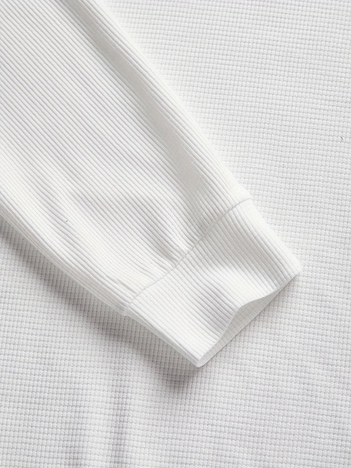 Aaron | Textured Elbow-Patch Pullover