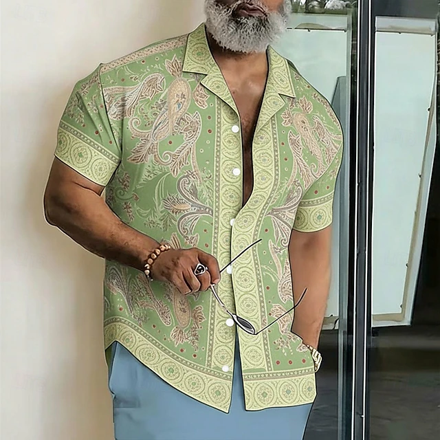 Maxwell | Paisley Print Camp Shirt