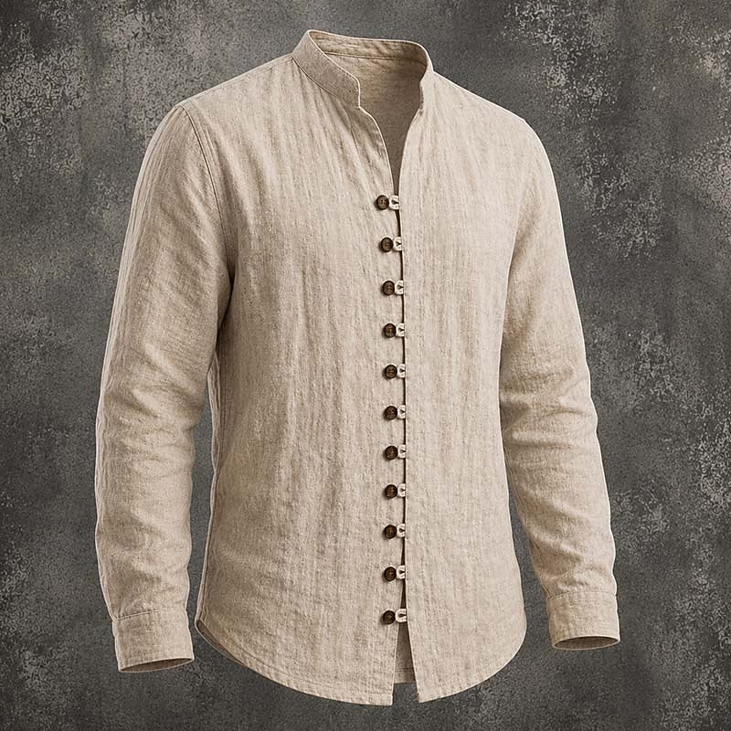 Gregory | Band Collar Casual Shirt