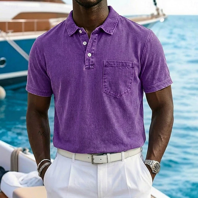 Vincent | Vintage-Washed Polo Shirt