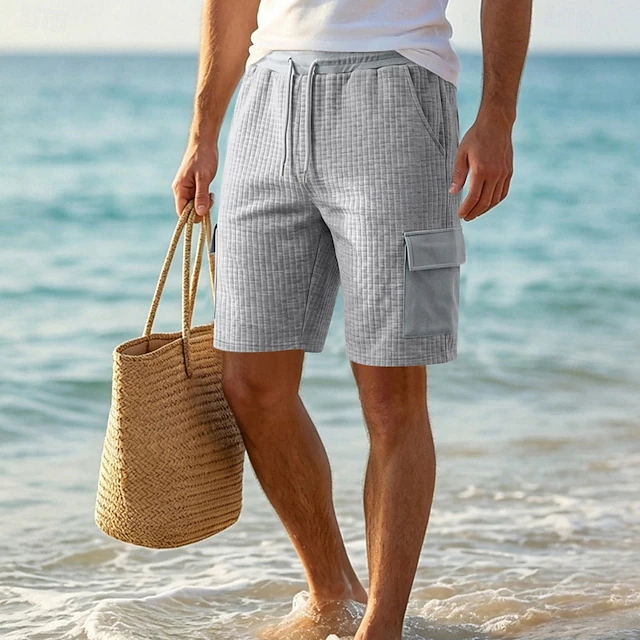 Bradford | Textured Drawstring Shorts