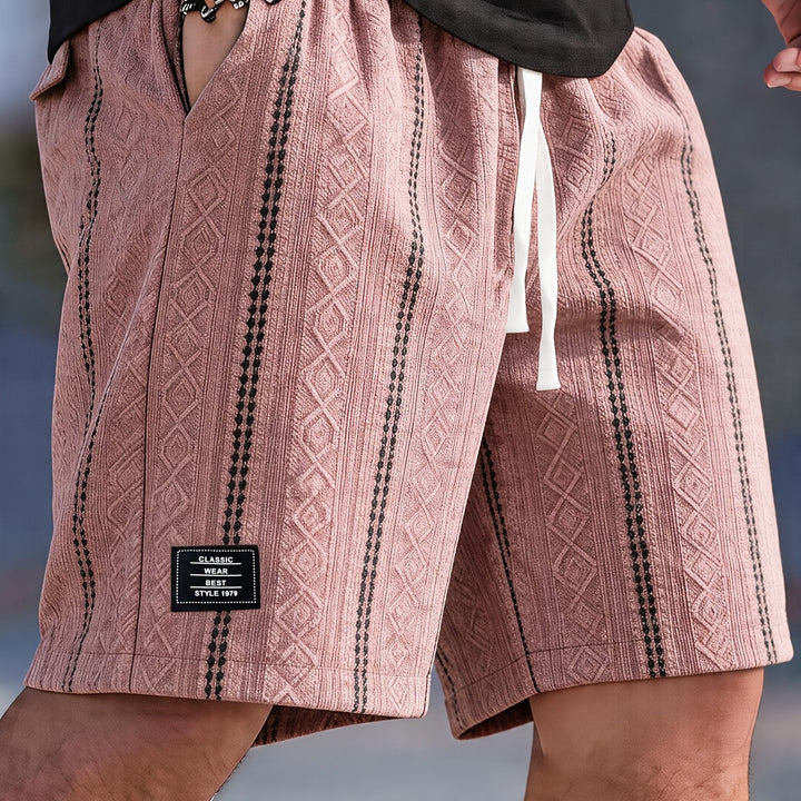 Nolan | Textured Drawstring Shorts