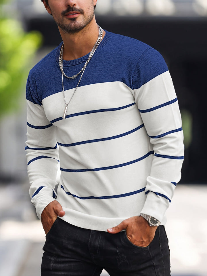 Henry | Striped Crew Neck Sweater