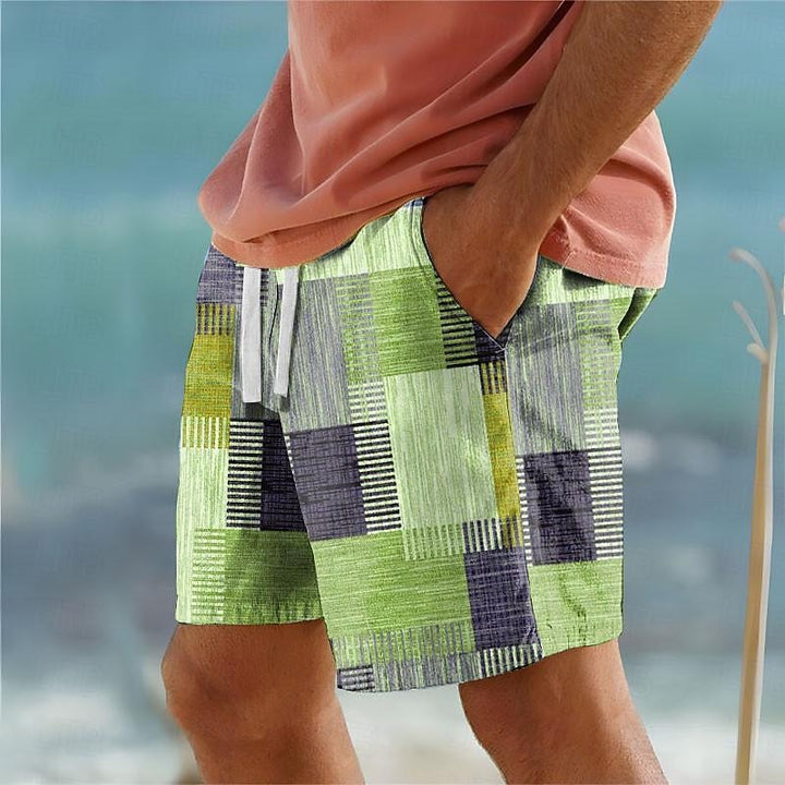 Dean | Patchwork Vacation Swim Shorts